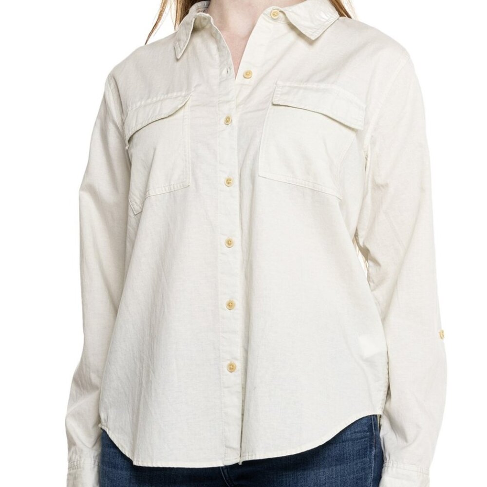Lucky Brand Women's Long Sleeve Utility Shirt Pockets Size S New with Tag - Picture 5 of 7
